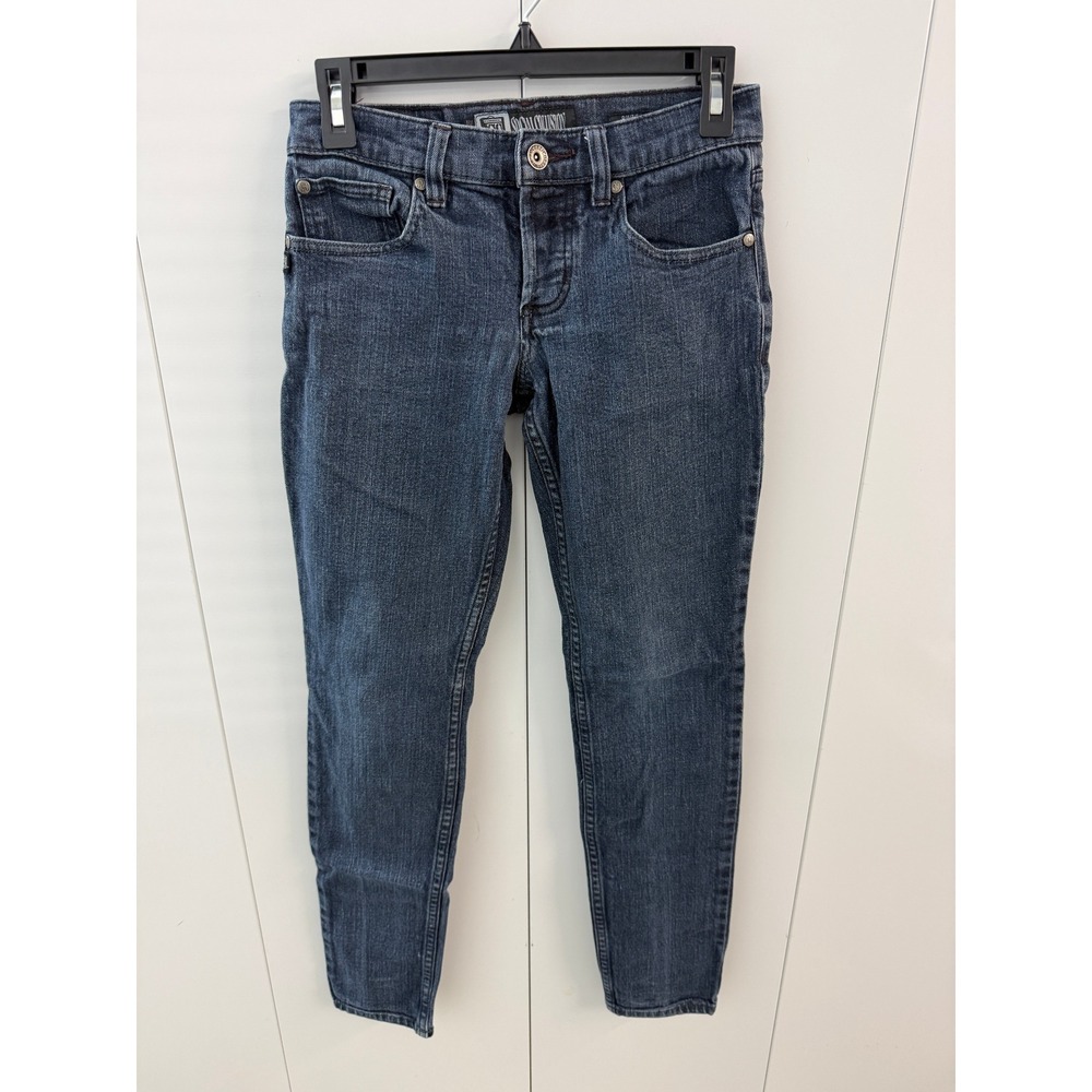 Social Collision Rude by Lip Service Men Skinny Jeans Dark Wash 28x32 Button Fly